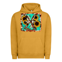 Pigment Peanut Butter pisces turquoise cowhide Urban Hoodie - RanaPortraitStore