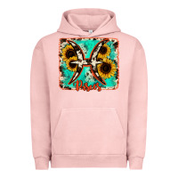 Pigment Salmon pisces turquoise cowhide Urban Hoodie - RanaPortraitStore