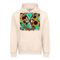 Sandshell pisces turquoise cowhide Urban Hoodie - RanaPortraitStore
