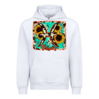White pisces turquoise cowhide Urban Hoodie - RanaPortraitStore
