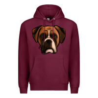 Burgundy Boxer Premium Hoodie - Jasminsmagicworld
