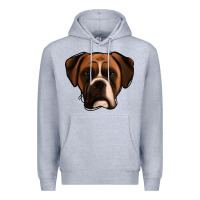 Heather Grey Boxer Premium Hoodie - Jasminsmagicworld
