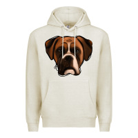 Oatmeal Heather Boxer Premium Hoodie - Jasminsmagicworld