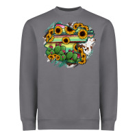 Storm Guanajuato sunflower serape map Heavyweight Sweatshirt - RanaPortraitStore
