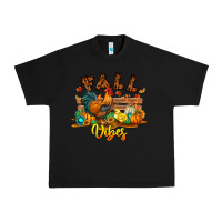Black Fall Vibes Urban Heavy Tee - CowhideDigitalArt