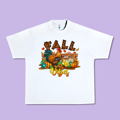 Fall Vibes Urban Heavy Tee Designed By Cowhidedigitalart