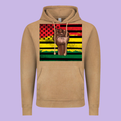 Juneteenth American Flag Vintage Hoodie Designed By Artiststas