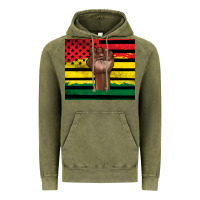 Vintage Olive Juneteenth American flag Vintage Hoodie - Artiststas