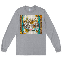 Heather Grey Western Blessed Mom Baby Calf Long Sleeve Tee - LillyAllenDesigns