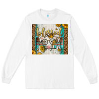 White Western Blessed Mom Baby Calf Long Sleeve Tee - LillyAllenDesigns
