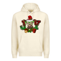 Sandshell christmas joy cow Premium Hoodie - BarkalooDesign