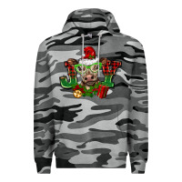 Slate Camo christmas joy cow Premium Hoodie - BarkalooDesign