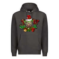 Smoke christmas joy cow Premium Hoodie - BarkalooDesign