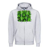 Heather Grey st patrick's day shamrock and plaid distressed background Zipper Hoodie - RanaPortraitStore