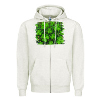 Oatmeal Heather st patrick's day shamrock and plaid distressed background Zipper Hoodie - RanaPortraitStore