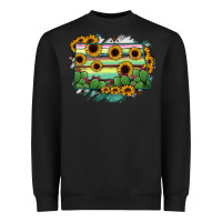 Black North Dakota State Map Heavyweight Sweatshirt - RanaPortraitStore