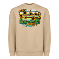 Mushroom North Dakota State Map Heavyweight Sweatshirt - RanaPortraitStore