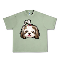 Oil Green shih tzu Urban Heavy Tee - Jasminsmagicworld