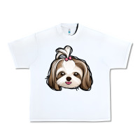 White shih tzu Urban Heavy Tee - Jasminsmagicworld