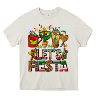 Cream Let's Fiesta Mexico Coffee Cups With Cactus Heavy Core Tee - FaDigitalArtStudio