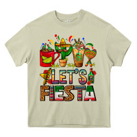 Let's Fiesta Mexico Coffee Cups With Cactus Heavy Core Tee | Teevron