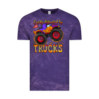 Cloud Purple Easily Distracted By Trucks Vintage Tee - CowhideDigitalArt