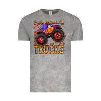 Cloud Rock Easily Distracted By Trucks Vintage Tee - CowhideDigitalArt