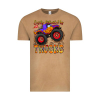 Easily Distracted By Trucks Vintage Tee | Teevron
