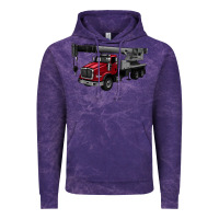 Cloud Purple crane truck Vintage Hoodie - Artiststas