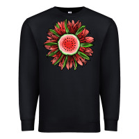 Black Watermelon Sunflower Premium Sweatshirt - Jasminsmagicworld