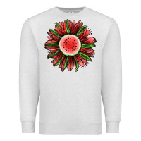 Oatmeal Heather Watermelon Sunflower Premium Sweatshirt - Jasminsmagicworld