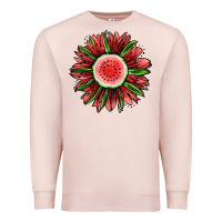 Pale Pink Watermelon Sunflower Premium Sweatshirt - Jasminsmagicworld