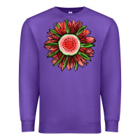 Purple Watermelon Sunflower Premium Sweatshirt - Jasminsmagicworld