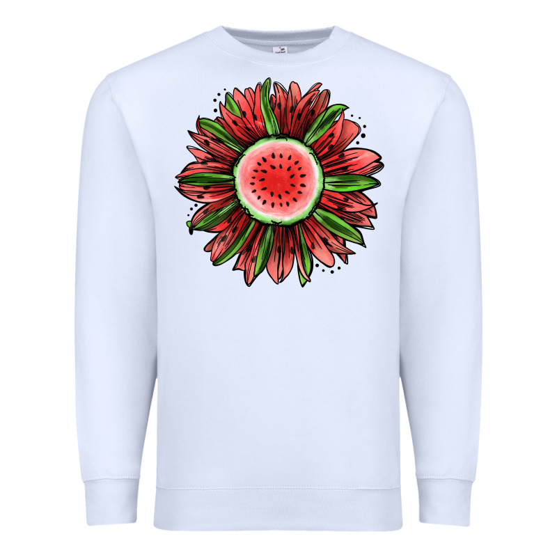 Watermelon Sunflower Premium Sweatshirt by Jasminsmagicworld | Teevron