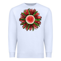 White Watermelon Sunflower Premium Sweatshirt - Jasminsmagicworld