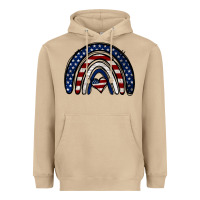Mushroom USA American Flag Rainbow Heavyweight Hoodie - Jasminsmagicworld