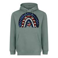 Sage USA American Flag Rainbow Heavyweight Hoodie - Jasminsmagicworld