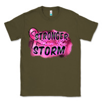 Army Green Stronger than the storm Classic Tee - FaDigitalArtStudio