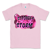 Bubblegum Pink Stronger than the storm Classic Tee - FaDigitalArtStudio