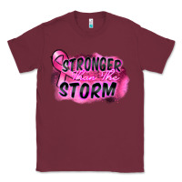 Burgundy Stronger than the storm Classic Tee - FaDigitalArtStudio