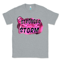 Heather Grey Stronger than the storm Classic Tee - FaDigitalArtStudio