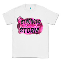 White Stronger than the storm Classic Tee - FaDigitalArtStudio