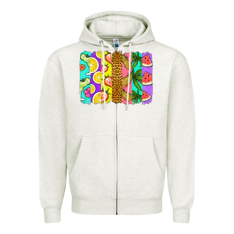 Summer Brushstroke Zipper Hoodie by Jasminsmagicworld | Teevron