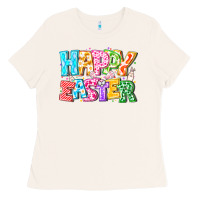 Bone Happy Easter Ladies Tee - CowhideDigitalArt