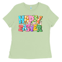 Matcha Happy Easter Ladies Tee - CowhideDigitalArt