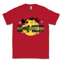 Red Christmas gamer Classic Tee - BarkalooDesign