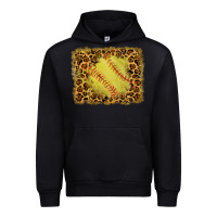 Black watercolor glitter leopard softball background Urban Hoodie - RanaPortraitStore