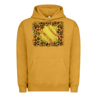 Pigment Peanut Butter watercolor glitter leopard softball background Urban Hoodie - RanaPortraitStore