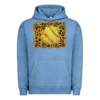 Pigment Pebble Blue watercolor glitter leopard softball background Urban Hoodie - RanaPortraitStore