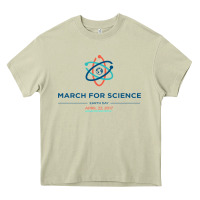 Mossy march for science astronaut Heavy Core Tee - DesigneFamous